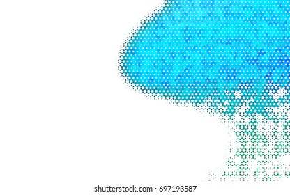 Light Blue, Green vector polygonal illustration, which consist of hexagons. Hexagonal pattern for your business design. Geometric background in Origami style with gradient. 