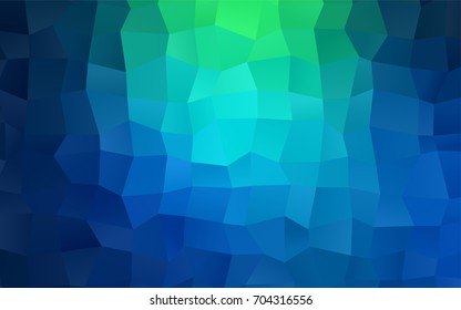 Light Blue, Green vector polygonal illustration consisting of rectangles. Rectangular design for your business. Creative geometric background in origami style with gradient.