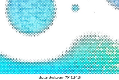 Light Blue, Green vector polygonal illustration, which consist of hexagons. Hexagonal pattern for your business design. Geometric background in Origami style with gradient. 