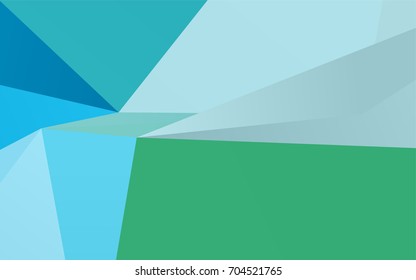 Light Blue, Green vector polygonal template. Creative geometric illustration in Origami style with gradient. A completely new template for your business design.