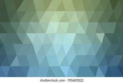 Light Blue, Green vector polygonal illustration, which consist of triangles. Triangular design for your business. Creative geometric background in Origami style with gradient