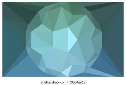 Light Blue, Green vector polygonal illustration, which consist of triangles with a gemstone in center. Triangular design of a huge diamond for your business. Creative geometric background of gems.