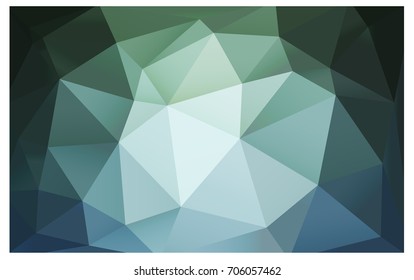 Light Blue, Green vector polygonal illustration, which consist of triangles. Triangular design for your business. Creative geometric background in Origami style with gradient