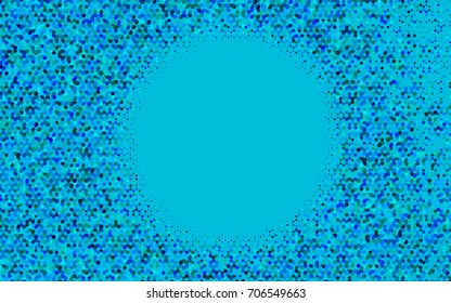 Light Blue, Green vector polygonal illustration, which consist of hexagons. Hexagonal design for your business. Creative geometric background in Origami style with gradient