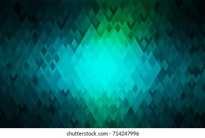 Light Blue, Green vector polygonal illustration consisting of rectangles. Rectangular design for your business. Creative geometric background in origami style with gradient.