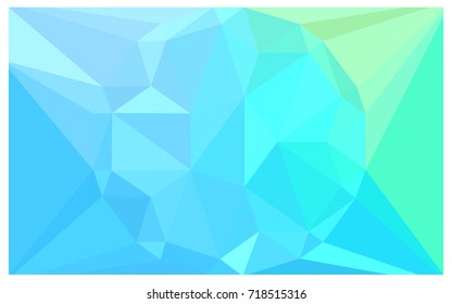 Light Blue, Green vector polygonal illustration, which consist of triangles with a gemstone in center. Triangular design of a huge diamond for your business. Creative geometric background of gems.