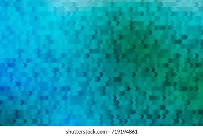 Light Blue, Green vector polygonal illustration consisting of rectangles. Rectangular design for your business. Creative geometric background in origami style with gradient.