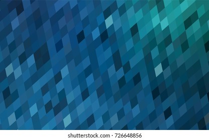 Light Blue, Green vector polygonal illustration, which consist of rectangles. Rectangular pattern for your business design. Geometric background in Origami style with gradient. 