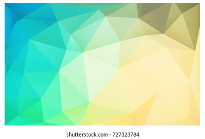 Light Blue, Green vector polygonal illustration, which consist of triangles. Triangular design for your business. Creative geometric background in Origami style with gradient