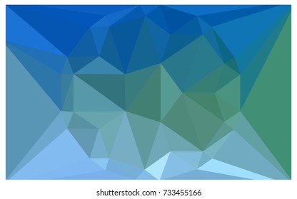 Light Blue, Green vector polygonal illustration, which consist of triangles with a gemstone in center. Triangular design of a huge diamond for your business. Creative geometric background of gems.