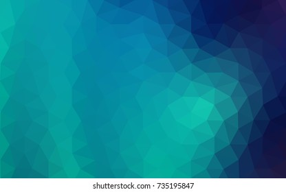 Light Blue, Green vector polygonal illustration, which consist of triangles. Triangular pattern for your business design. Geometric background in Origami style with gradient. 