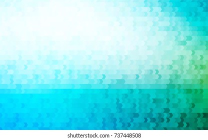 Light Blue, Green vector polygonal illustration, which consist of rectangles. Rectangular pattern for your business design. Geometric background in Origami style with gradient. 