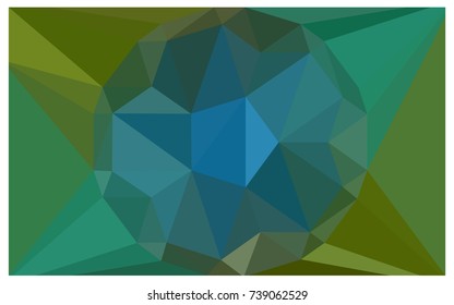 Light Blue, Green vector polygonal illustration, which consist of triangles with a gemstone in center. Triangular design of a huge diamond for your business. Creative geometric background of gems.