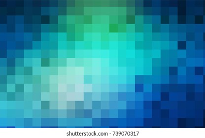 Light Blue, Green vector polygonal illustration consisting of rectangles. Rectangular design for your business. Creative geometric background in origami style with gradient.
