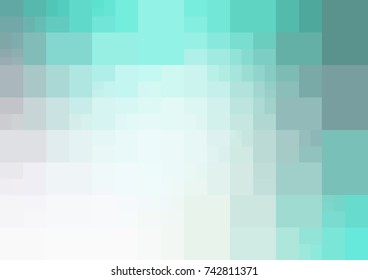 Light Blue, Green vector polygonal illustration, which consist of rectangles. Rectangular pattern for your business design. Geometric background in Origami style with gradient. 