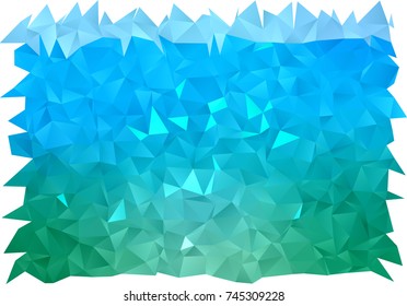 Light Blue, Green vector polygonal template. An elegant bright illustration with gradient. The template can be used as a background for cell phones.