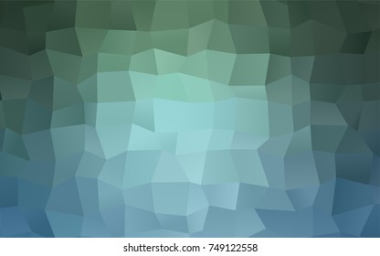Light Blue, Green vector polygonal illustration consisting of rectangles. Rectangular design for your business. Creative geometric background in origami style with gradient.
