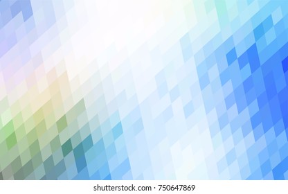 Light Blue, Green vector polygonal illustration consisting of rectangles. Rectangular design for your business. Creative geometric background in origami style with gradient.