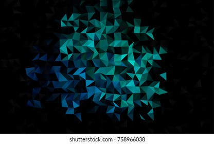 Light Blue, Green vector polygonal template. Colorful illustration in abstract style with gradient. The template can be used as a background for cell phones.