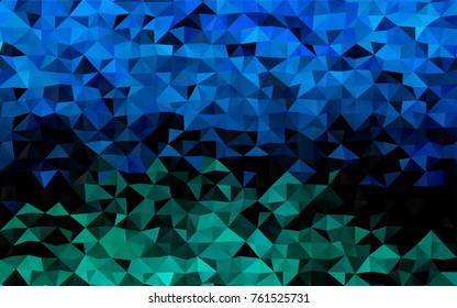 Light Blue, Green vector polygonal background. Brand-new colored illustration in blurry style with gradient. The elegant pattern can be used as part of a brand book.
