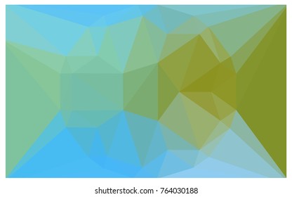 Light Blue, Green vector polygonal illustration, which consist of triangles with a gemstone in center. Triangular design of a huge diamond for your business. Creative geometric background of gems.