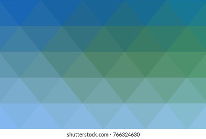 Light Blue, Green vector polygonal illustration, which consist of triangles. Triangular design for your business. Creative geometric background in Origami style with gradient