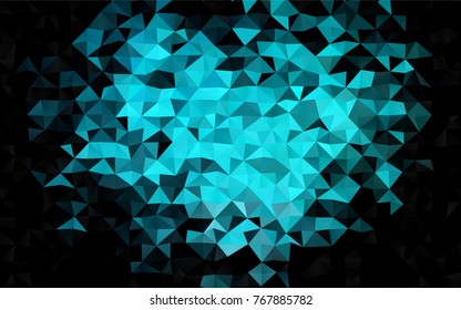 Light Blue, Green vector polygonal background. A completely new color illustration in a vague style. The completely new template can be used for your brand book.