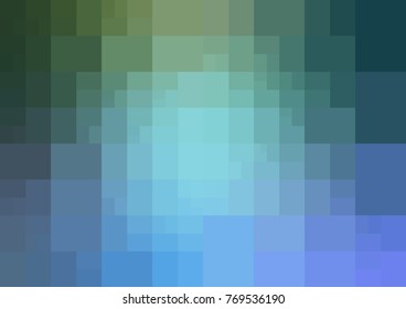 Light Blue, Green vector polygonal illustration, which consist of rectangles. Rectangular design for your business. Creative geometric background in Origami style with gradient