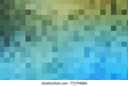 Light Blue, Green vector polygonal illustration, which consist of rectangles. Rectangular pattern for your business design. Geometric background in Origami style with gradient. 