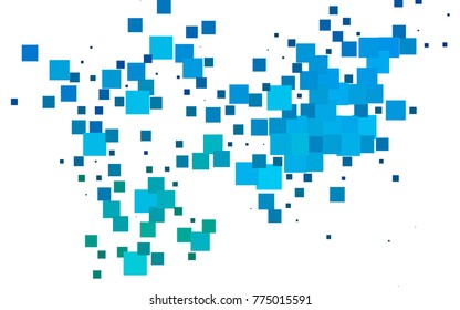 Light Blue, Green vector polygonal illustration consisting of rectangles. Rectangular design for your business. Creative geometric background in origami style with gradient.