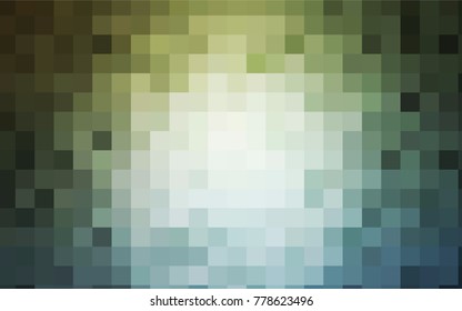Light Blue, Green vector polygonal illustration, which consist of rectangles. Rectangular pattern for your business design. Geometric background in Origami style with gradient. 