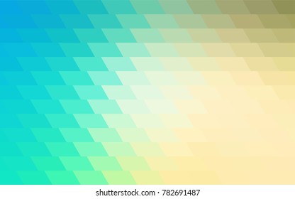 Light Blue, Green vector polygonal illustration, which consist of rectangles. Rectangular pattern for your business design. Geometric background in Origami style with gradient. 