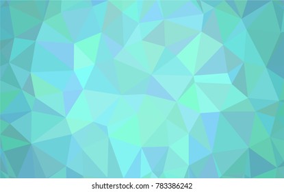 Light Blue, Green vector polygonal illustration, which consist of triangles. Triangular design for your business. Creative geometric background in Origami style with gradient