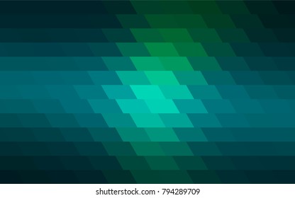 Light Blue, Green vector polygonal illustration consisting of rectangles. Rectangular design for your business. Creative geometric background in origami style with gradient.