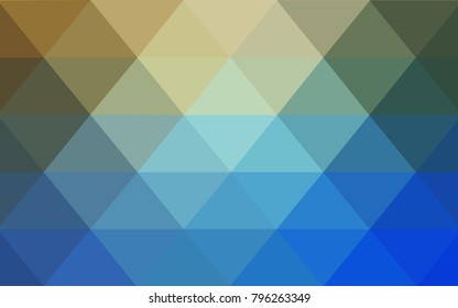 Light Blue, Green vector polygonal illustration, which consist of triangles. Triangular design for your business. Creative geometric background in Origami style with gradient