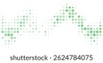 Light Blue, Green vector red banner with set of circles, dots. Donuts Background. Creative Design Template. Technological halftone illustration.