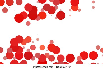 Light Blue, Green vector red pattern of geometric circles, shapes. Colorful mosaic banner. Geometric background with colored disks.