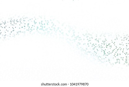 Light Blue, Green vector red banner with set of circles, dots. Donuts Background. Creative Design Template. Technological halftone illustration.