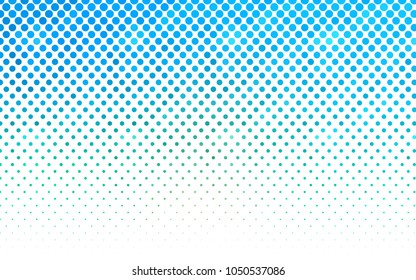 Light Blue, Green vector red pattern of geometric circles, shapes. Colorful mosaic banner. Geometric background with colored disks.
