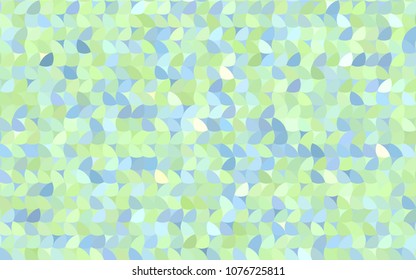 Light Blue, Green vector red pattern of geometric circles, shapes. Colorful mosaic banner. Geometric background with colored disks.