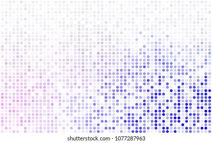Light Blue, Green vector red banner with set of circles, dots. Donuts Background. Creative Design Template. Technological halftone illustration.