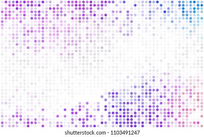 Light Blue, Green vector red pattern of geometric circles, shapes. Colorful mosaic banner. Geometric background with colored disks.