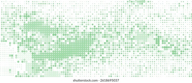 Light Blue, Green vector red banner with set of circles, dots. Donuts Background. Creative Design Template. Technological halftone illustration.