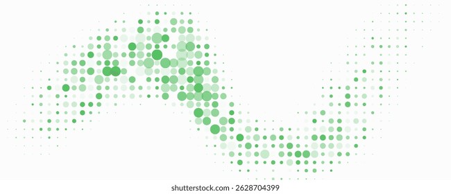 Light Blue, Green vector red banner with set of circles, dots. Donuts Background. Creative Design Template. Technological halftone illustration.