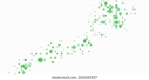 Light Blue, Green vector red banner with set of circles, dots. Donuts Background. Creative Design Template. Technological halftone. eps 10