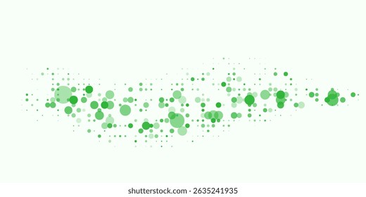 Light Blue, Green vector red banner with set of circles, dots. Donuts Background. Creative Design Template. Technological halftone. eps 10