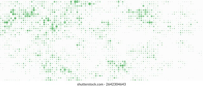 Light Blue, Green vector red banner with set of circles, dots. Donuts Background. Creative Design Template. Technological halftone illustration.