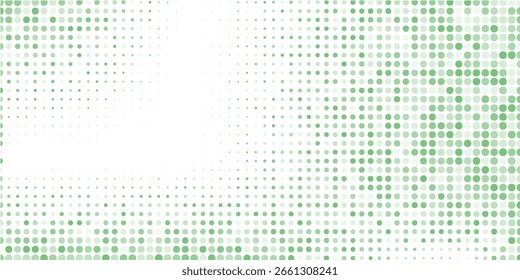 Azul claro, Anuncio rojo de Vector verde con conjunto de círculos, puntos. Donuts de fondo. Plantilla de diseño creativo. ilustración de Vector