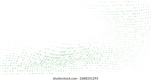 Light Blue, Green vector red banner with set of circles, dots. Donuts haftone simple