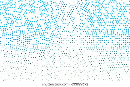 Light Blue, Green vector red pattern of geometric circles, shapes. Colorful mosaic banner. Geometric background with colored disks.